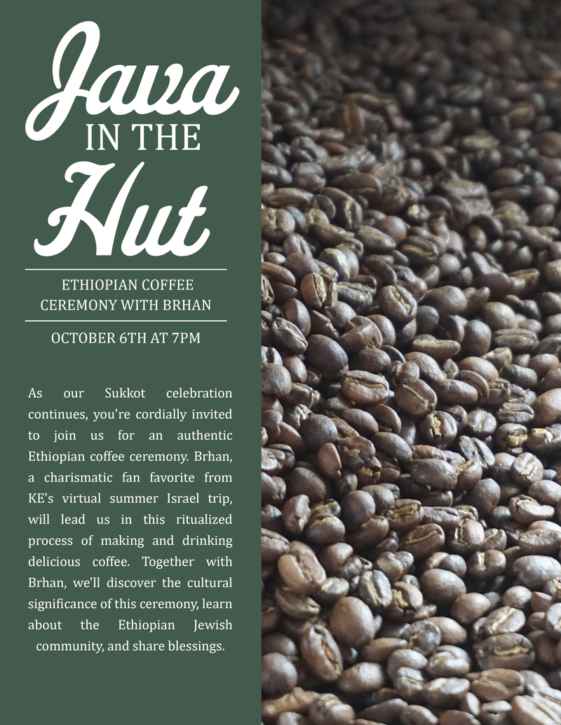 Banner Image for Java In The Hut: Ethiopian Coffee Ceremony with Brhan on October 6th at 7pm